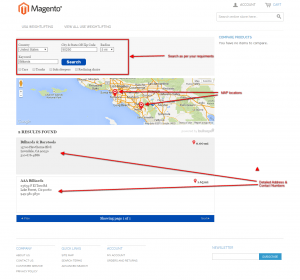 Magento search and results